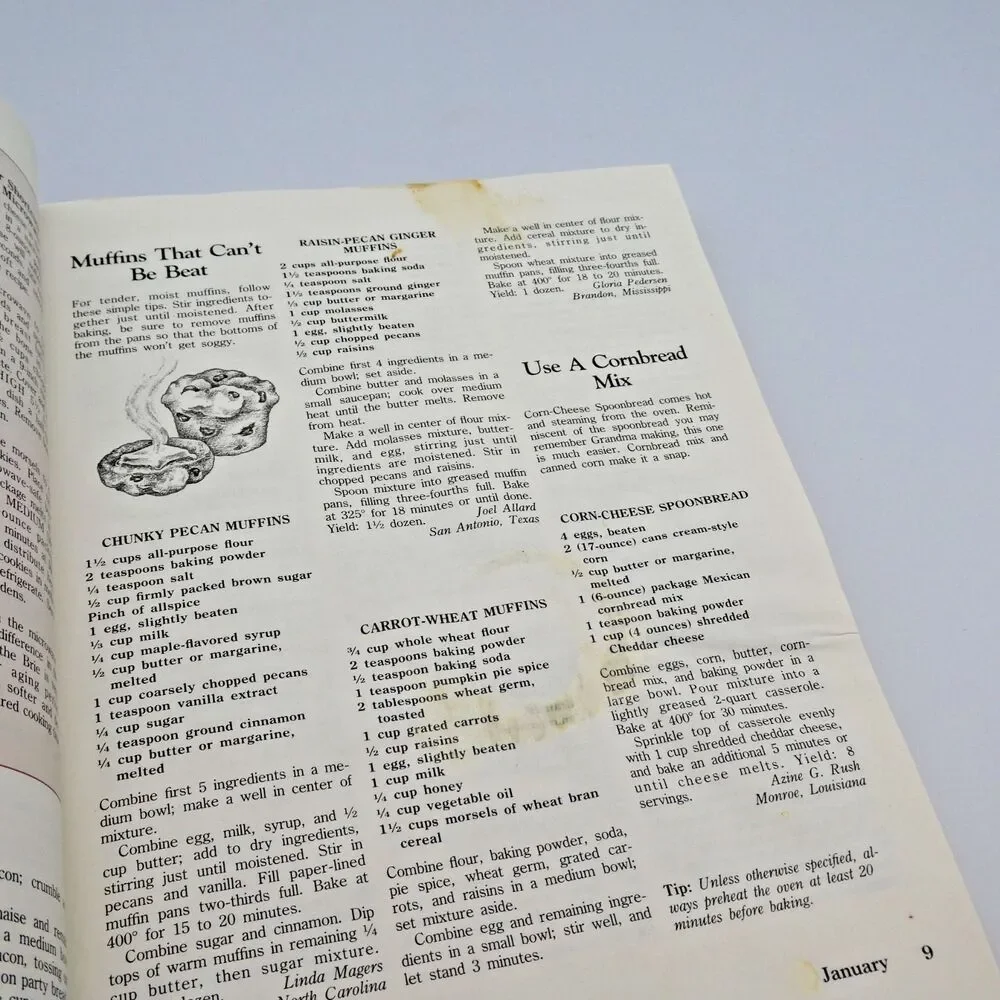 Vintage Southern Living 1988 Annual Recipes Hardcover Cookbook Oxmoor House